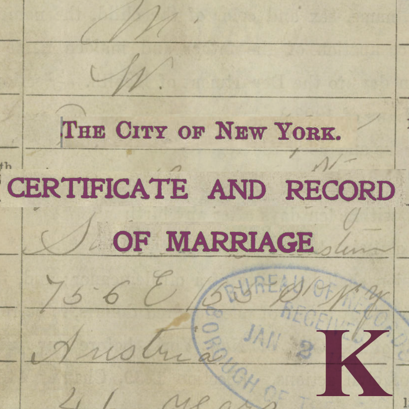 
                        Marriage License L-K-1938-0000001.
                        Click to view details.